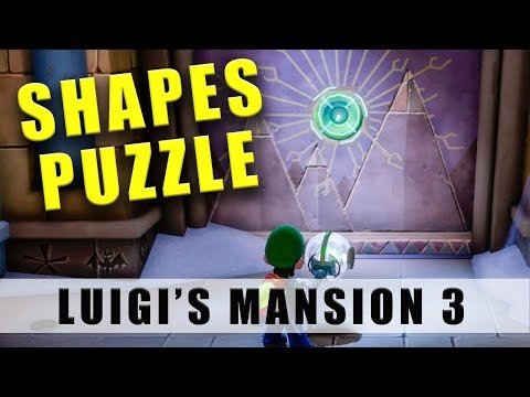 Luigi's Mansion 3 Shapes room puzzle 10F - Floor 10 Tomb Suites shapes poison