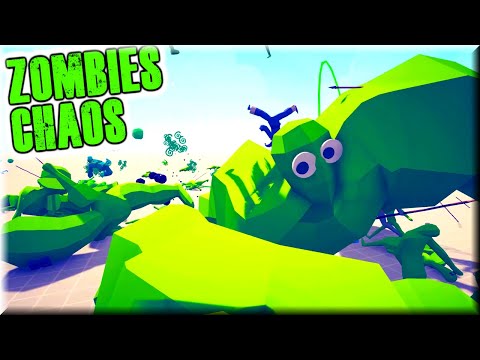 All Tournament Contestants vs Waves of Random Zombies - TABS MODS GAMEPLAY