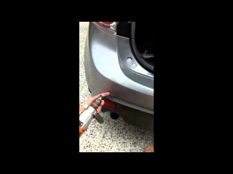 Fitting rear sensors on a Mazda3