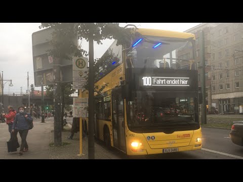 Mitfahrt auf der Linie 100 von Berlin Hertzallee bis Berlin S+U Alexanderplatz (Komplette Linie) #1