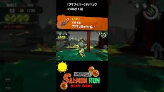 【クマサン印のワイパー】クマワイパーでテッキュウ【#おスラリン小ネタ2/スプラトゥーン3/サーモンランNEXTWAVE】 #Shorts