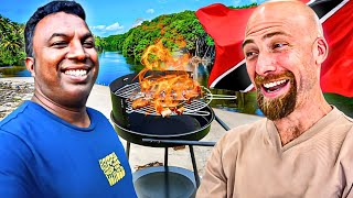 Trini Food Feast!! Liming By The River In Trinidad And Tobago!!