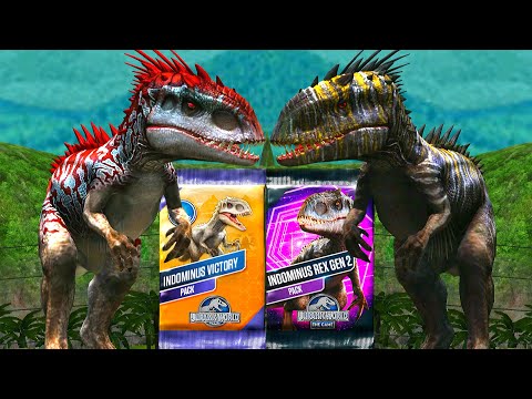 WAIT! INDOMINUS VICTORY PACK AND INDOMINUS REX GEN 2 PACK | JURASSIC WORLD THE GAME