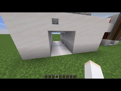 Minecraft Create 0.3.1 - Using vanilla redstone and Create for a sliding door