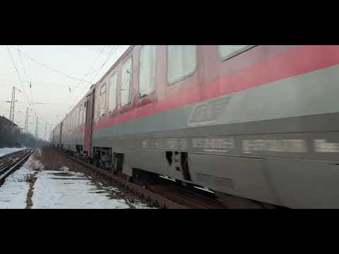 IR 1746 cu 15 vagoane, pe 26 01 2020. Unul dintre cele mai lungi trenuri din ultimii ani