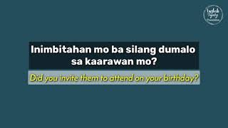 English-Tagalog Birthday Expressions