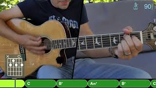 Guitar Play Along a€¢ Zen a€“ Zazie (Tutorial Style)