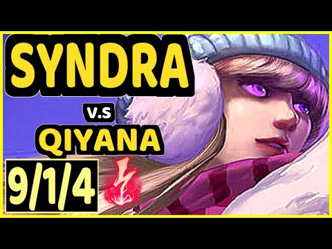 EXILEH (SYNDRA) vs QIYANA - 9/1/4 KDA MID GAMEPLAY - EUW Ranked GRANDMASTER