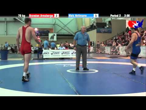 Brandon Arnsberge vs. Nick Heilmann at 2013 ASICS University Nationals - FS