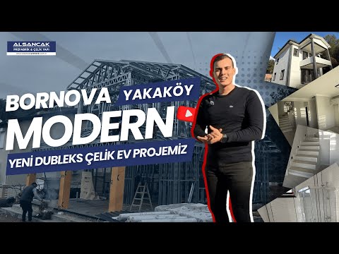 Yakaköy'de 152 Metrekare 4+1 Modern Dubleks Çelik Yapı Projemiz | Alsancak Prefabrik & Çelik Yapı