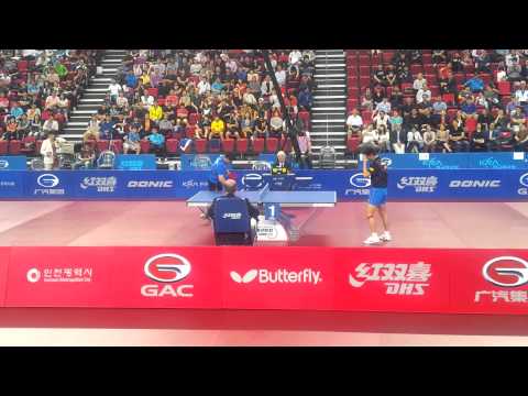 2012 korea open table tennis men's semi-final Zhang jike vs wang hao