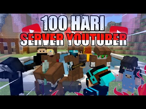 100 Days on Minecraft Server Youtuber Minecraft Part 1