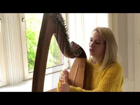 Allemande from Bach's Suite for Lute BWV 995 performed on harp by Ailie Robertson