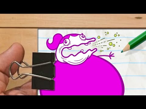 【Flip Book】 Pencilmate Gets Burped On！ -in- LOVE BURPS - Pencilmation Cartoons-Part 1