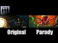 Monster S Inc Guardians Of The Galaxy Parody Side By Side With Original Teaser