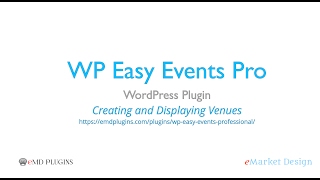 WP Easy Events Pro WordPress Plugin – Venue Management