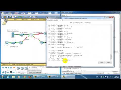 CCNA4 5.2.3.6 Packet Tracer   Implementing Static and Dynamic NAT