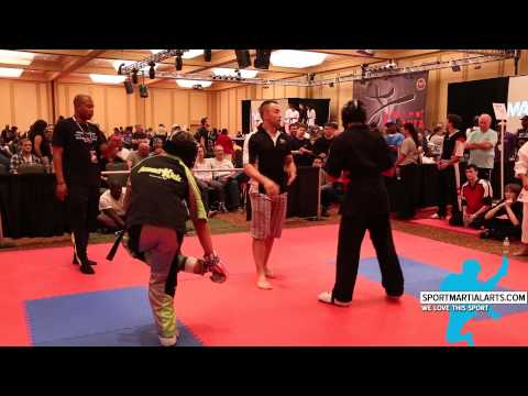 Derek Meegan v Alec Jahanvash - 16-17 Tall Sparring Final - Battle of Atlanta 2015