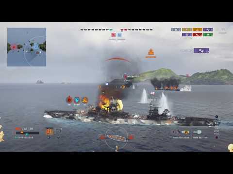 World of Warships: Legends - Versus AI - Battleship IRON DUKE Tier lV - Capture The Base - PS4 Game