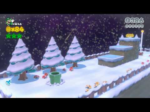 Super Mario 3D World - 3-1 Snowball Park Speedrun in 017