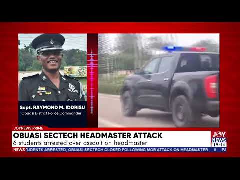 Obuasi Senior High Technical School: 6 students arrested over assault on headmaster
