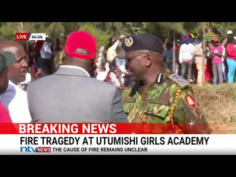 DIG Eliud Lagat and Education PS Julius Bitok on location at Utumishi Girls Academy