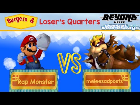 Rap Monster vs meleesadposts - Loser's Quarters - BM at Wombat Wednesdays 59