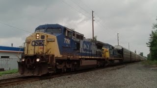 HD: Marker Lights on CSX 7382 trailing elephant style!! 8-5-12.