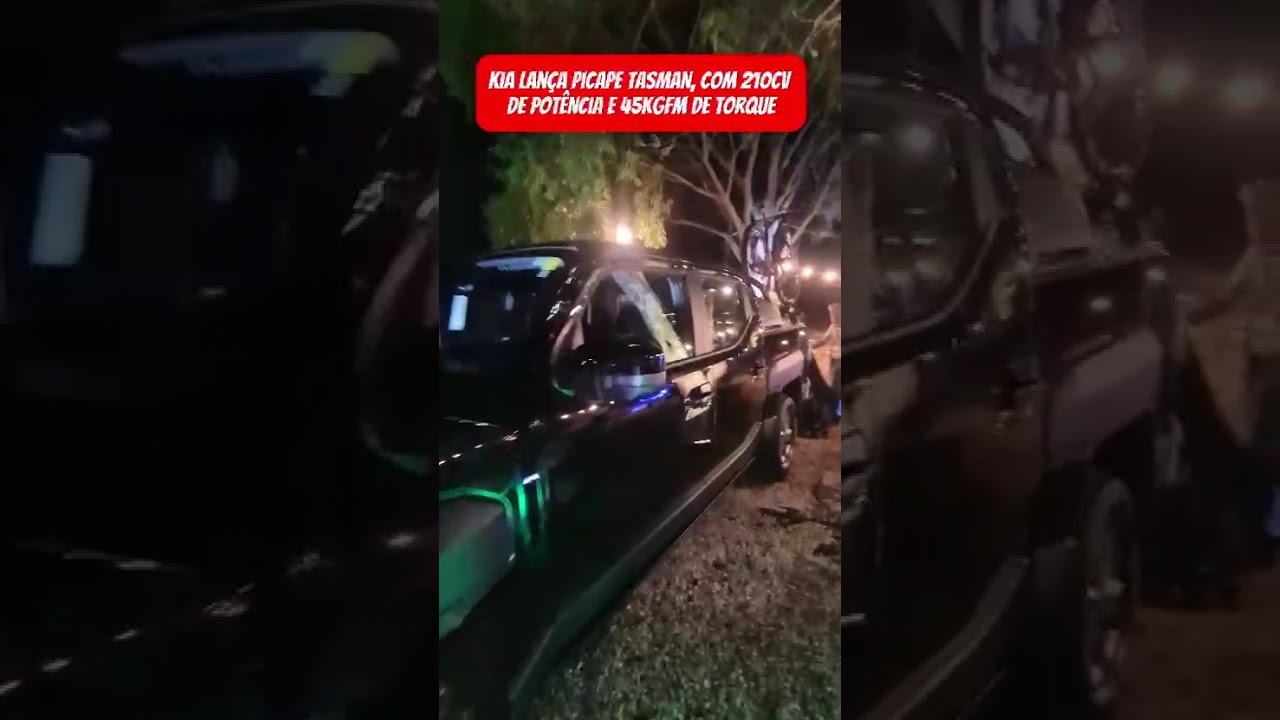 Kia lança picape Tasman, com 210cv de potência e 45kgfm de torque 🛻
