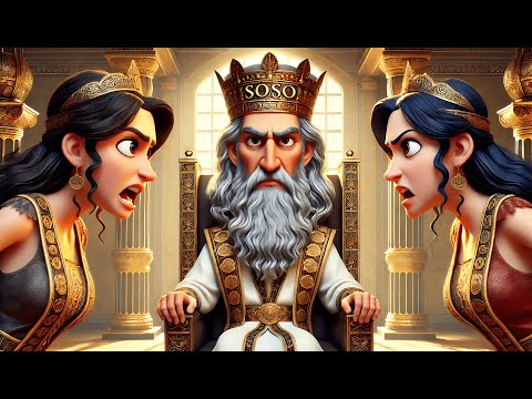 King Solomon and the two mothers ♔ Kids bible story