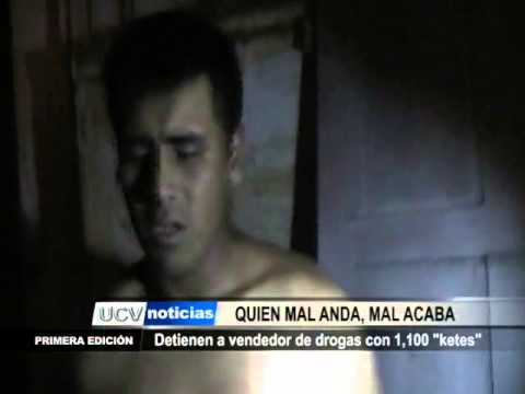Detienen a vendedor de droga con 1,100 "ketes"