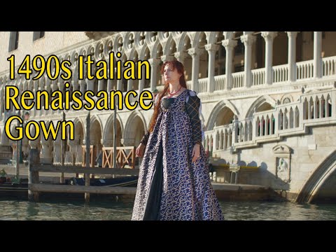 making a 1490s Italian renaissance overdress or cioppa