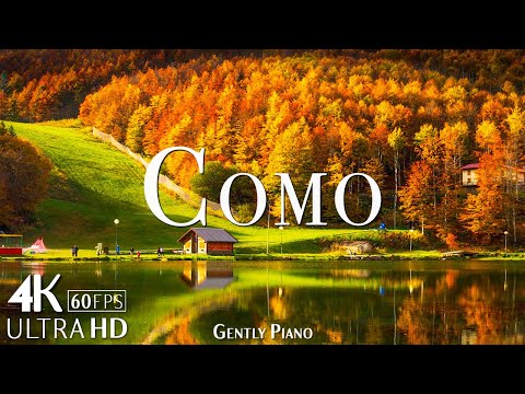 Lake Como 4K Autumn Nature Film - Meditation Relaxing Music - Autumn Natural Landscape