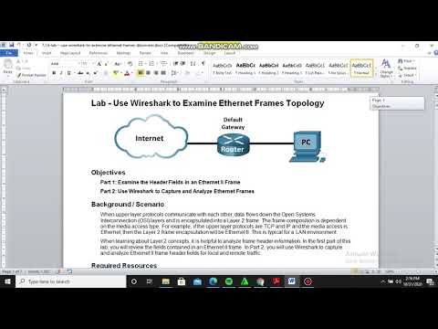 7.1.6 - Lab-use Wireshark to Examine Ethernet Frames