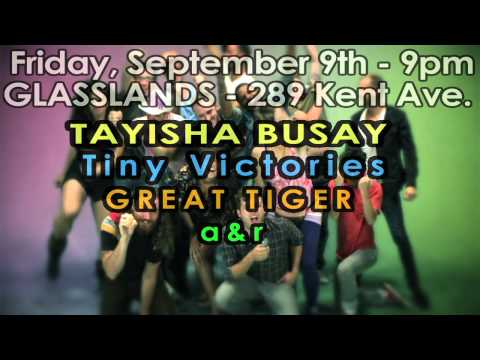 Sept.9th@Glasslands-TAYISHA BUSAY-JD SAMSON-TINY VICTORIES-GREAT TIGER-A&R-PLANET RUMP-POP GUN
