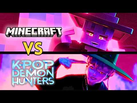 "YOUR IDOL" Minecraft VS KPOP Demon Hunters Animation COMPARISON - Fan-Made Animation