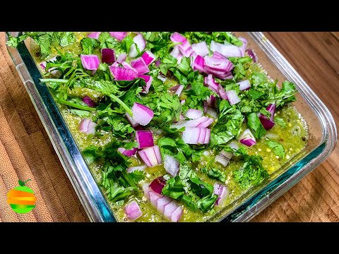 ¿Cómo hacer salsa verde mexicana para tacos o carne asada? Comida Mexicana
