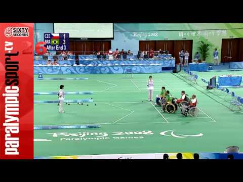 Beijing 2008 Paralympic Games Boccia Pairs Mixed BC 4 Semi Final BRA vs. CZE