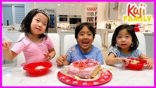 Emma and Kate Bake Surprise Valentine&#39;s Day Cake for Ryan!!!