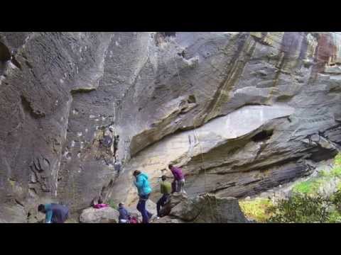 Climbing Paradise Lost at Purgatory in the Red River Gorge