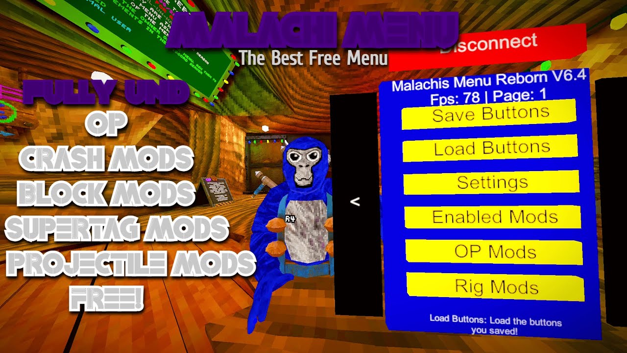 THIS FREE MENU CAN CRASH PEOPLE!? | Malachi Menu | Best Gorilla Tag Mod Menu.