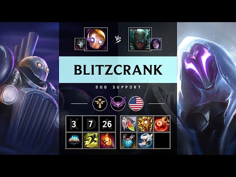 Blitzcrank Support vs Pyke - NA Master Patch 25.17