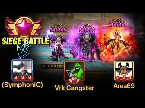 Legend Siege!! And the BEST Meta Nb5 Defence of the Month vs VRK Gangster & Area69 - Summoners War