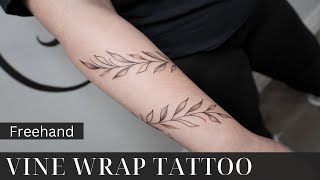 FREEHAND VINE TATTOO
