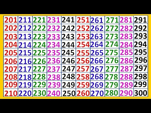 counting 201 to 300 |201 to 300 numbers|101 to 200 Tak ginti|201 to 300 numbers name in English