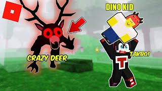 TankDemic Found DINO KID in The FOREST | I SURVIVE 99 NIGHTS in the FOREST | ROBLOX | Tagalog |