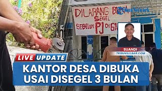 Kades Definitif Diangkat oleh Bupati, Kantor Desa Tapandullu Dibuka Lagi Pasca 3 Bulan Disegel Warga