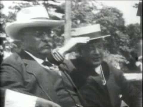 Theodore Roosevelt attends his son Archie's wedding at Boston in 1917