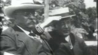 Theodore Roosevelt attends his son Archie's wedding at Boston in 1917