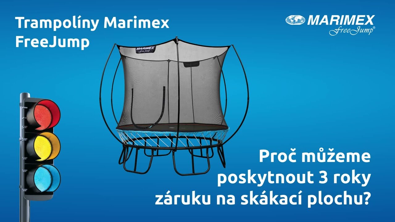Trampolína Marimex FreeJump 305 cm (ochranná síť + schůdky + kotvící sada ZDARMA) + Vířivý bazén Marimex AQUAMAR 6003